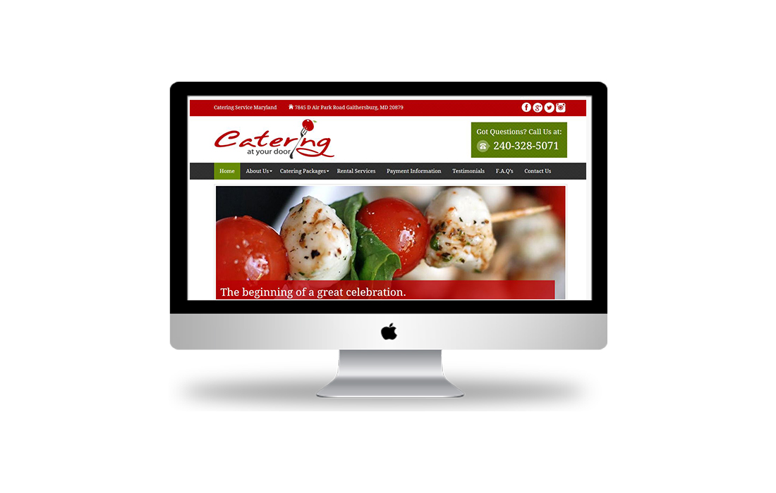 web development catering at your door